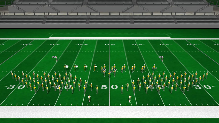 2025 Clay High School Fighting Eagles Marching Band Featuring Drill Design by JJ Visual Design