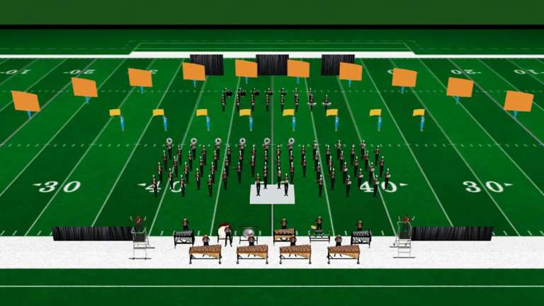 2025 Hazel Green High School Trojan Marching Band Production "Throwback Groove" Featuring Drill Design by JJ Visual Design